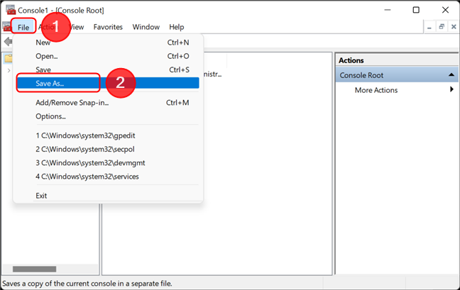 Save the console configuration for the Local Group Policy Editor