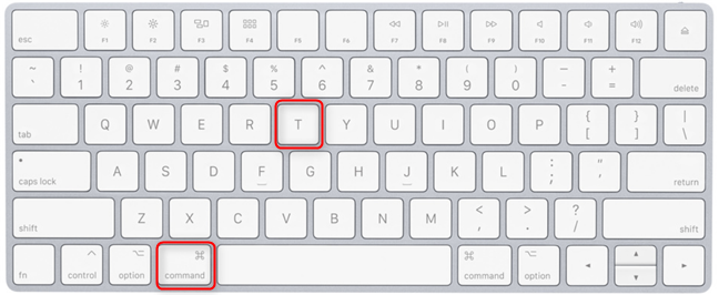Press Command â + T in macOS to open a new tab