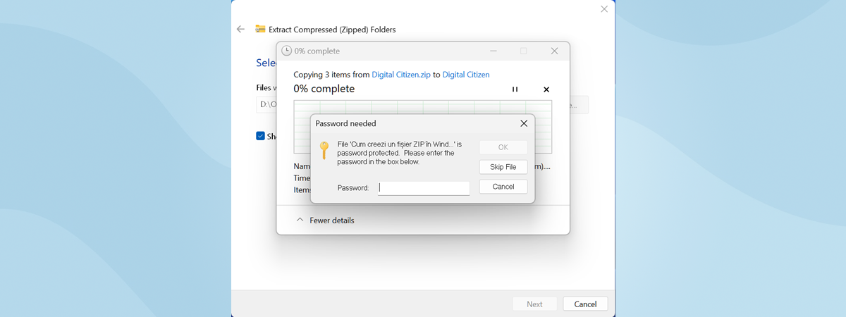 2 ways to create a password-protected ZIP file in Windows