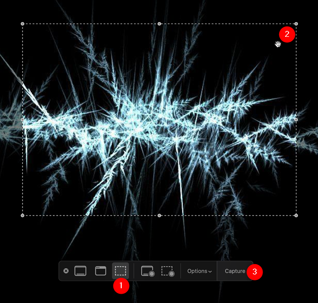 How to take a screen shot on Mac when you want to capture a specific area