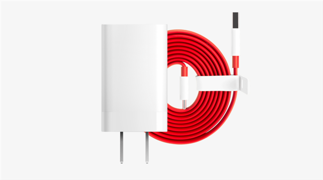 OnePlus Fast Charge power adapter and cable