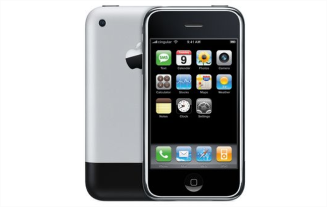 The first iPhone (from 2007): it used Corning Gorilla Glass