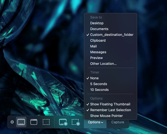 Change where screenshots are saved on Mac