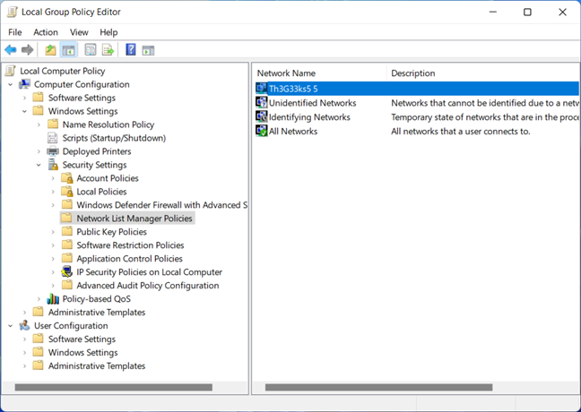 Access the properties of your network connection