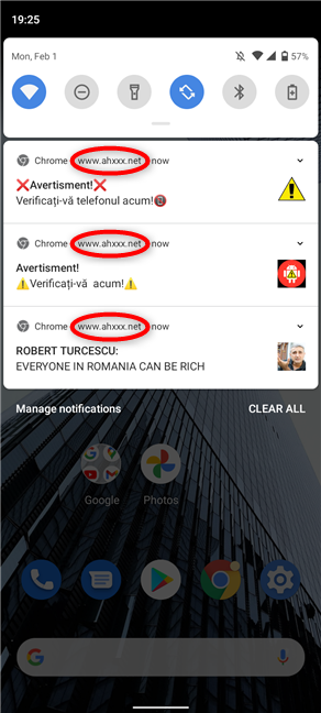 One website can be responsible for all the Android Chrome spam notifications