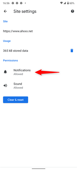 Press on Notifications to change their status