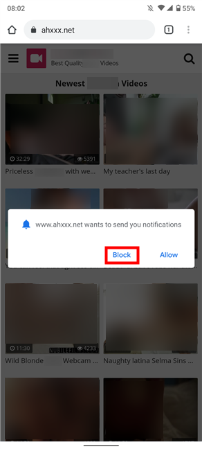 How to stop push notifications on Chrome from the start