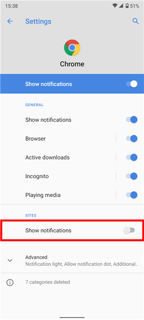 How to block push notifications on Chrome for all websites