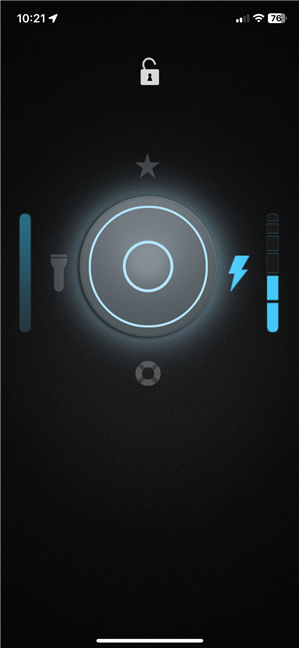 A third-party Flashlight app