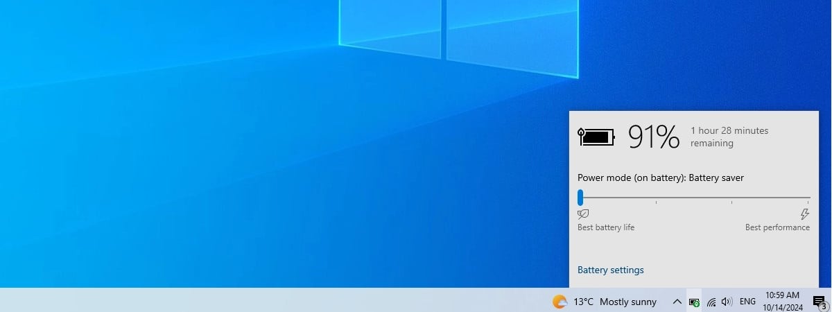 How to enable or turn off battery saver in Windows 10
