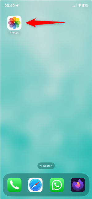 Open Photos in iOS