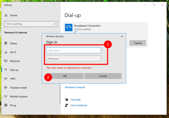 The username and password assigned by the ISP