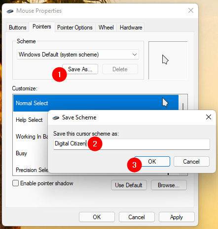 2 Easy Ways to Customize the Mouse Cursor in Windows 11