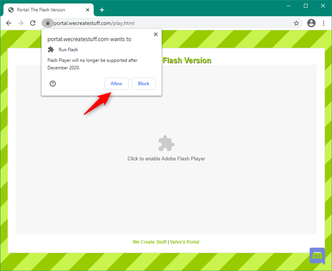 Adobe Flash Player: Plugin blocked