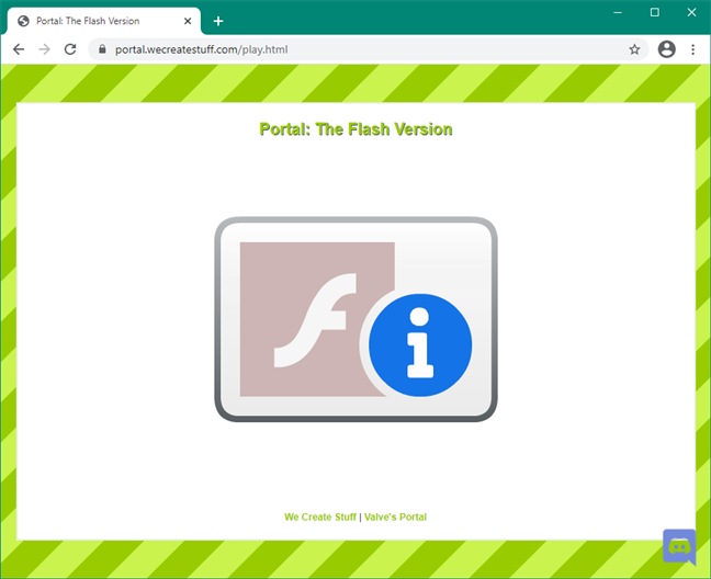 Adobe Flash Player link