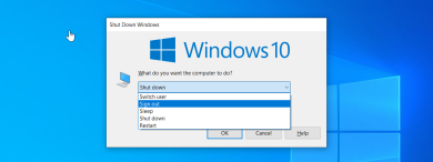 How to sign out (log off) from Windows 10