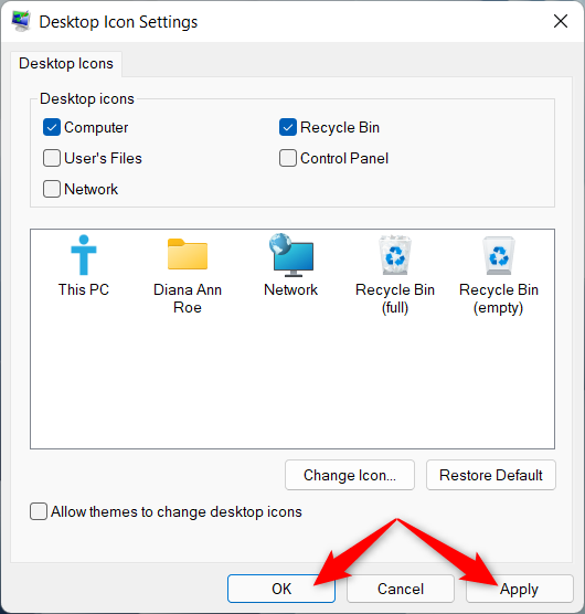 how to change icon picture on desktop