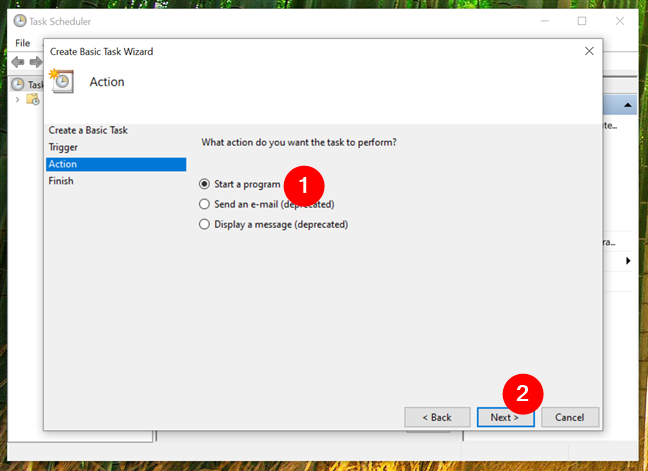 Choosing to Start a program