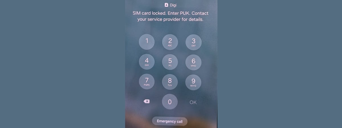 PUK code
