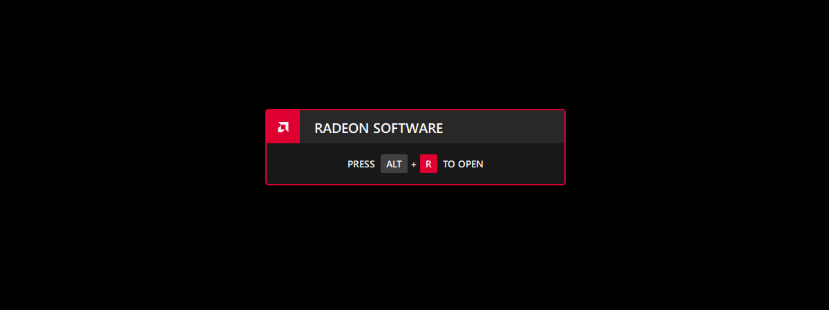 How to disable the Radeon Software overlay (ALT+R)