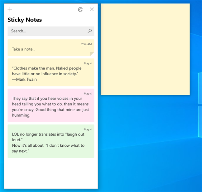 Create and Sync Sticky Notes in Windows 10 and Windows 11