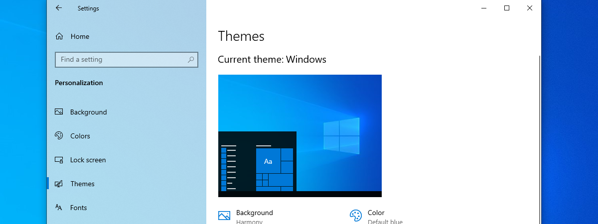 Windows 10 themes