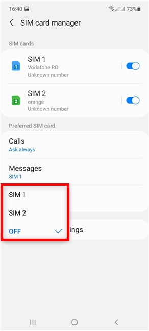 You can turn off Mobile data for both SIM cards