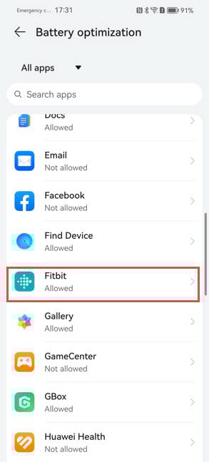 Find the app you want