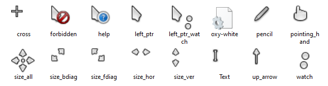 Oxygen Cursors