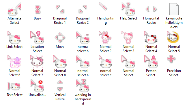 Hello Kitty cursors