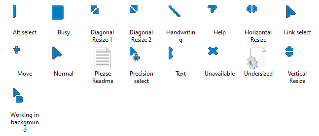 UNDERSized cursor pack