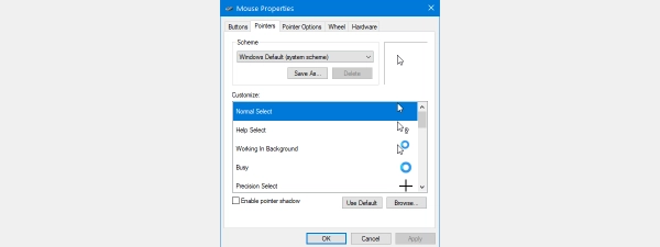 Mouse pointers