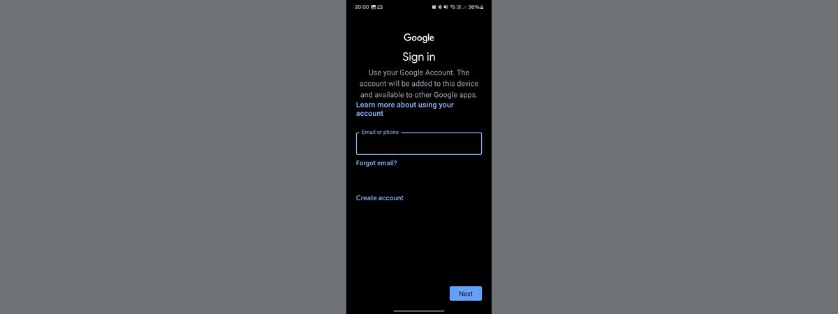 How to set up a Google Account on Android devices