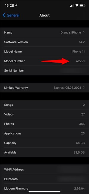 Find out your iPhone's Model Number 