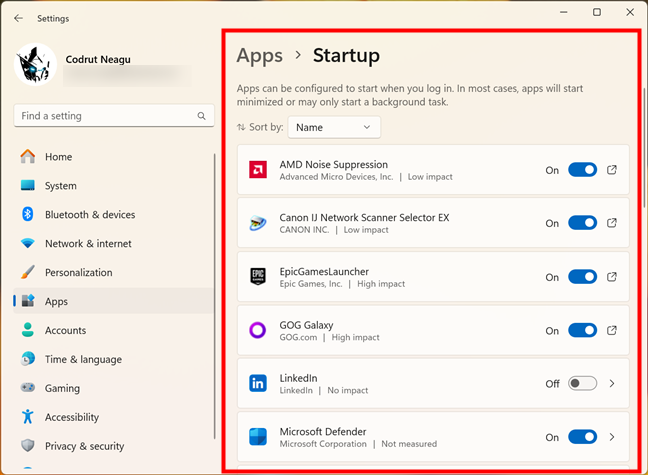 How to see startup programs in Windows 11