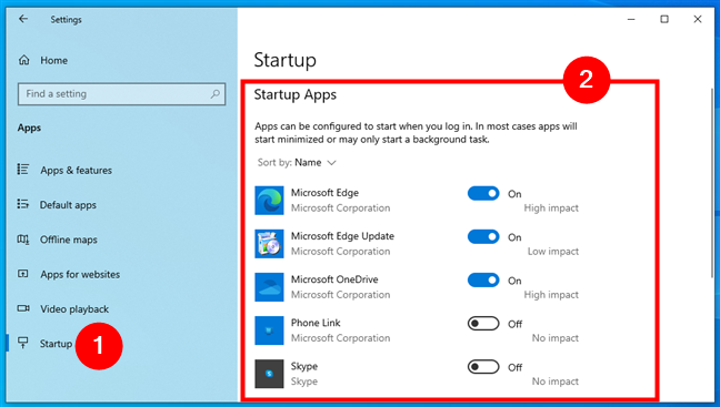 How to see startup programs in Windows 10