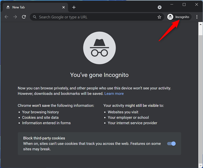 Incognito in Chrome