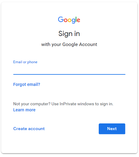 Sign into your Google account