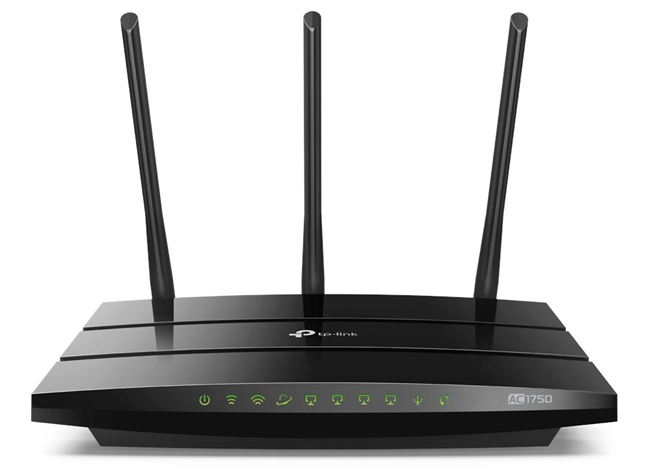 A TP-Link AC1750 wireless router