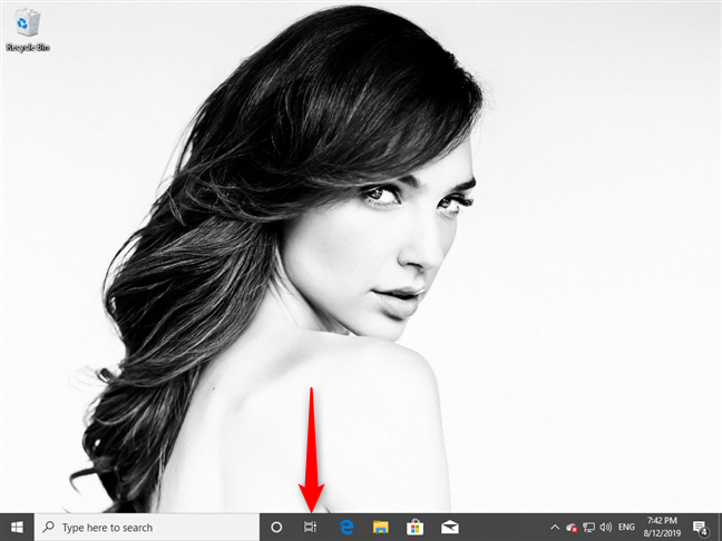 The Task View button in Windows 10