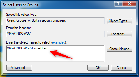 Sharing a folder with the HomeGroup in Windows 7