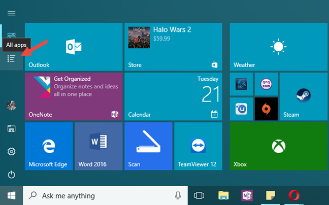 windows 10 start menu customize all apps missing windows 10 start menu customize all apps missing