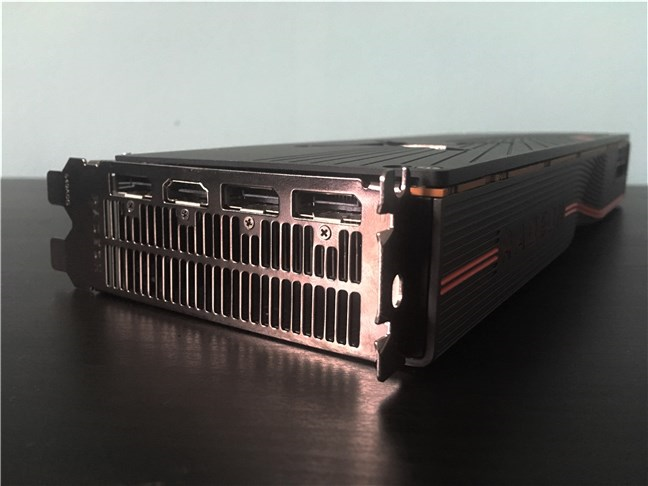 The ports found on the AMD Radeon RX 5700 XT