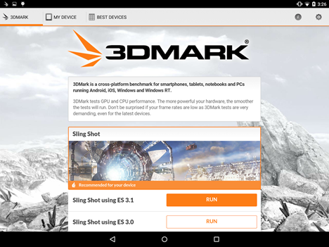 Android, Benchmark, apps, 3DMark Ice Storm