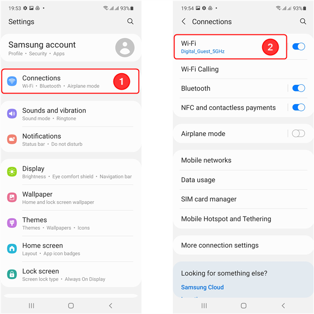 Access Wi-Fi to see available networks