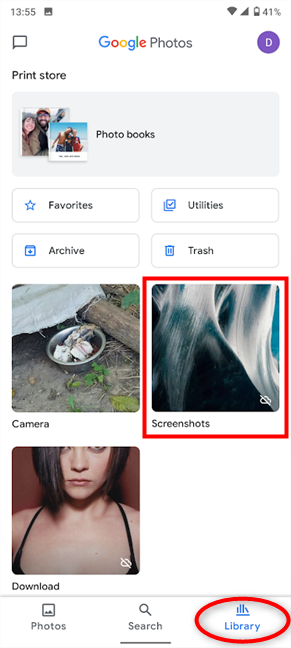 You can see all your screenshots in the same folder