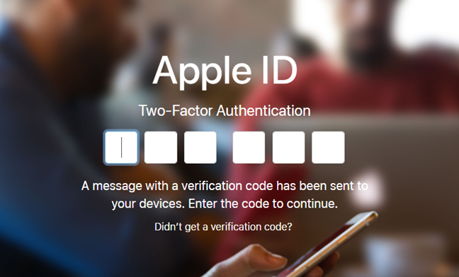 Apple ID, two step authentication