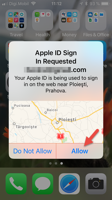 Apple ID, two step authentication