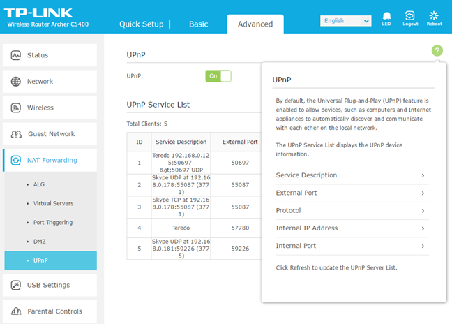 TP-LINK Archer C5400, router