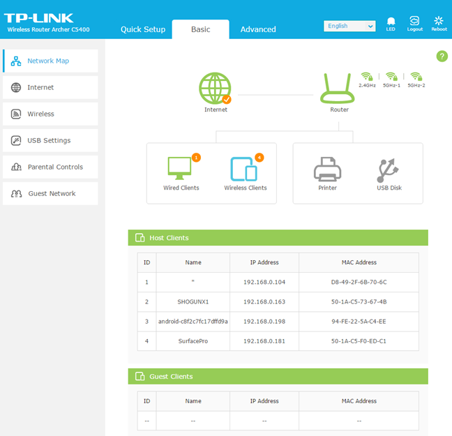 TP-LINK Archer C5400, router